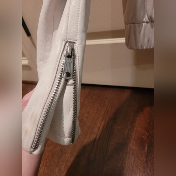 GAP white leather jacket - Picture 4 of 6